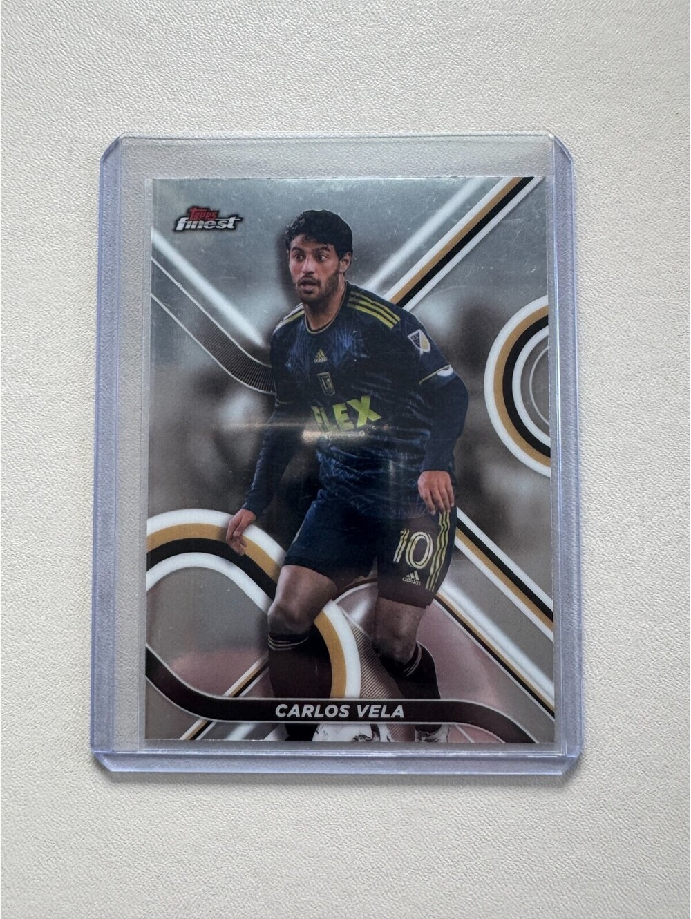 2022 Topps Finest MLS Carlos Vela #1 Soccer Card Major League Los Angeles FC LAF